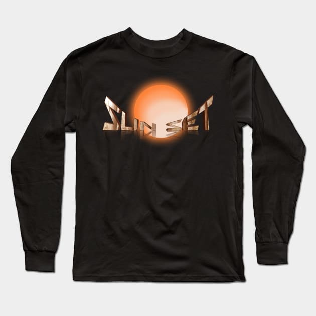 Sun set Long Sleeve T-Shirt by KareemTengo